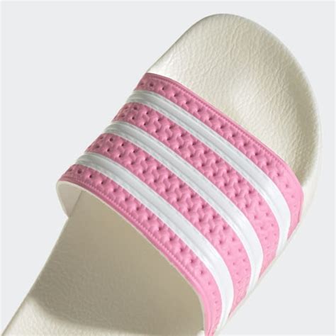 licht roze badslippers adidas